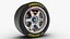 racing wheels tires 3D model