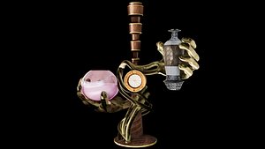 Mystic Bronze Candle Holder 3D model