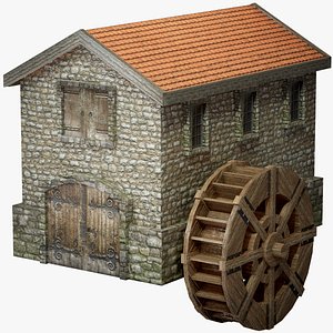 Watermill Low Poly