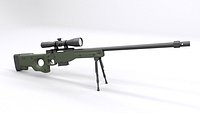 Lowpoly AWP Sniper Rifle