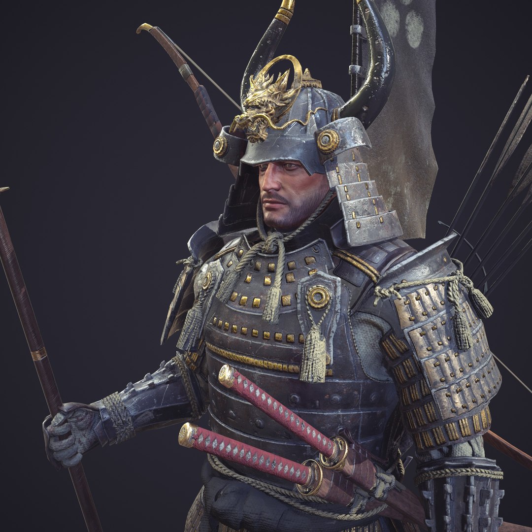 Samurai character unity rigged 3D model - TurboSquid 1325881