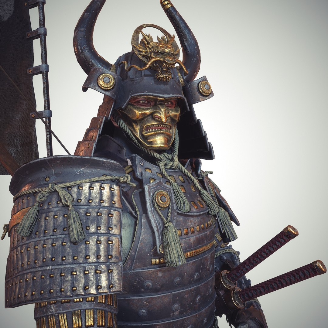 Samurai character unity rigged 3D model - TurboSquid 1325881