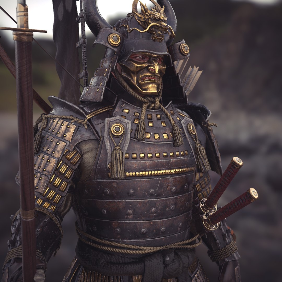 Samurai Character Unity Rigged 3D Model - TurboSquid 1325881