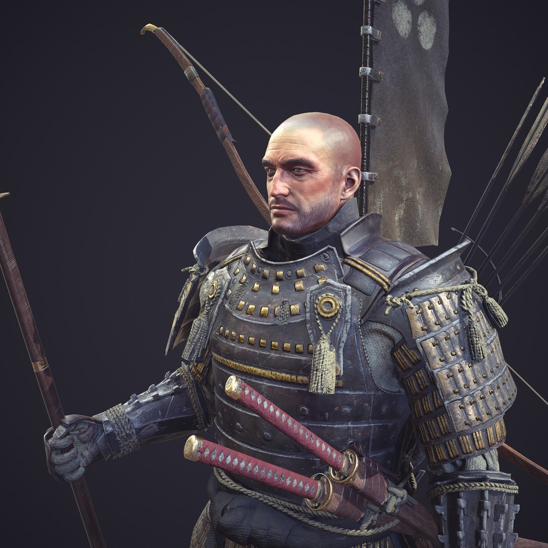 Samurai character unity rigged 3D model - TurboSquid 1325881