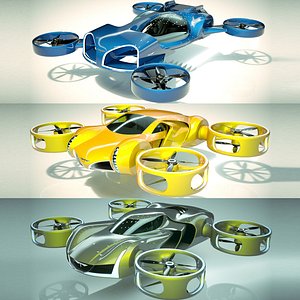 3D SALE 3 in 1 Copter Car Bundle 14 model