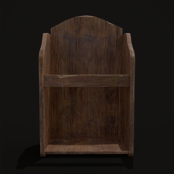 3D Rustic Wooden Medieval Small Dish Rack - TurboSquid 1955321