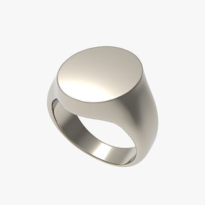 SIGNET RING OVAL BLENDER solid