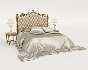 Classic European Style Bed Set 72 3D