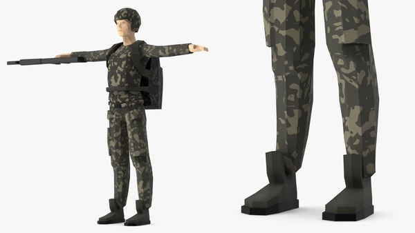 modelo 3d Colección de personajes Rigged Low Poly 2 - TurboSquid 2220901