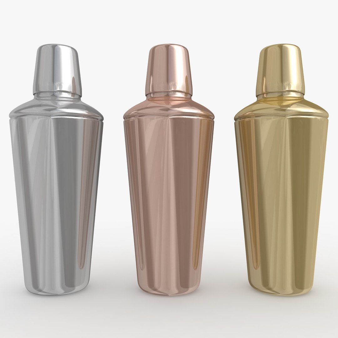 3d Realistic Cocktail Shaker 3 Model