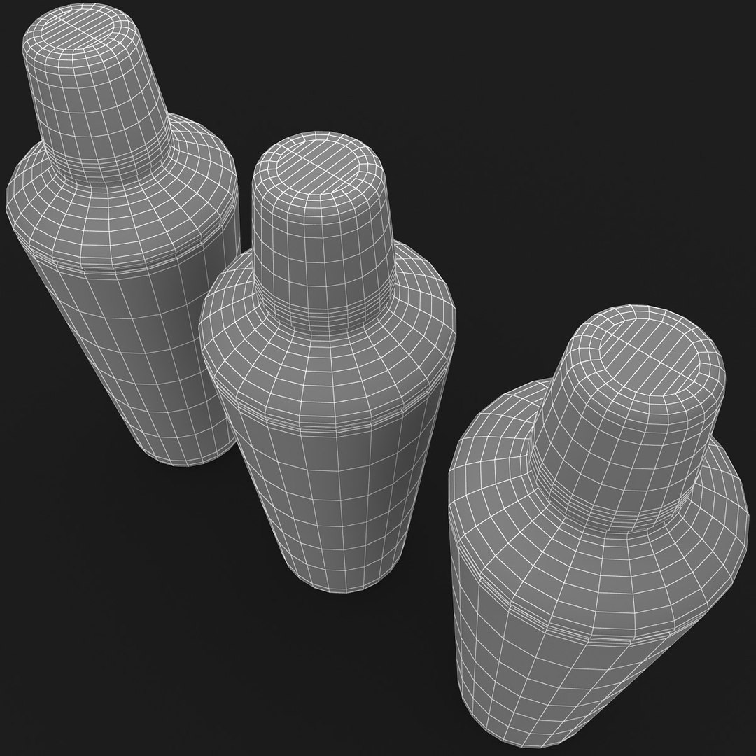 3d Realistic Cocktail Shaker 3 Model