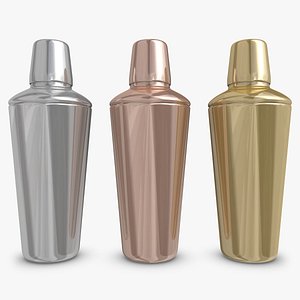 3d realistic cocktail shaker 3 model