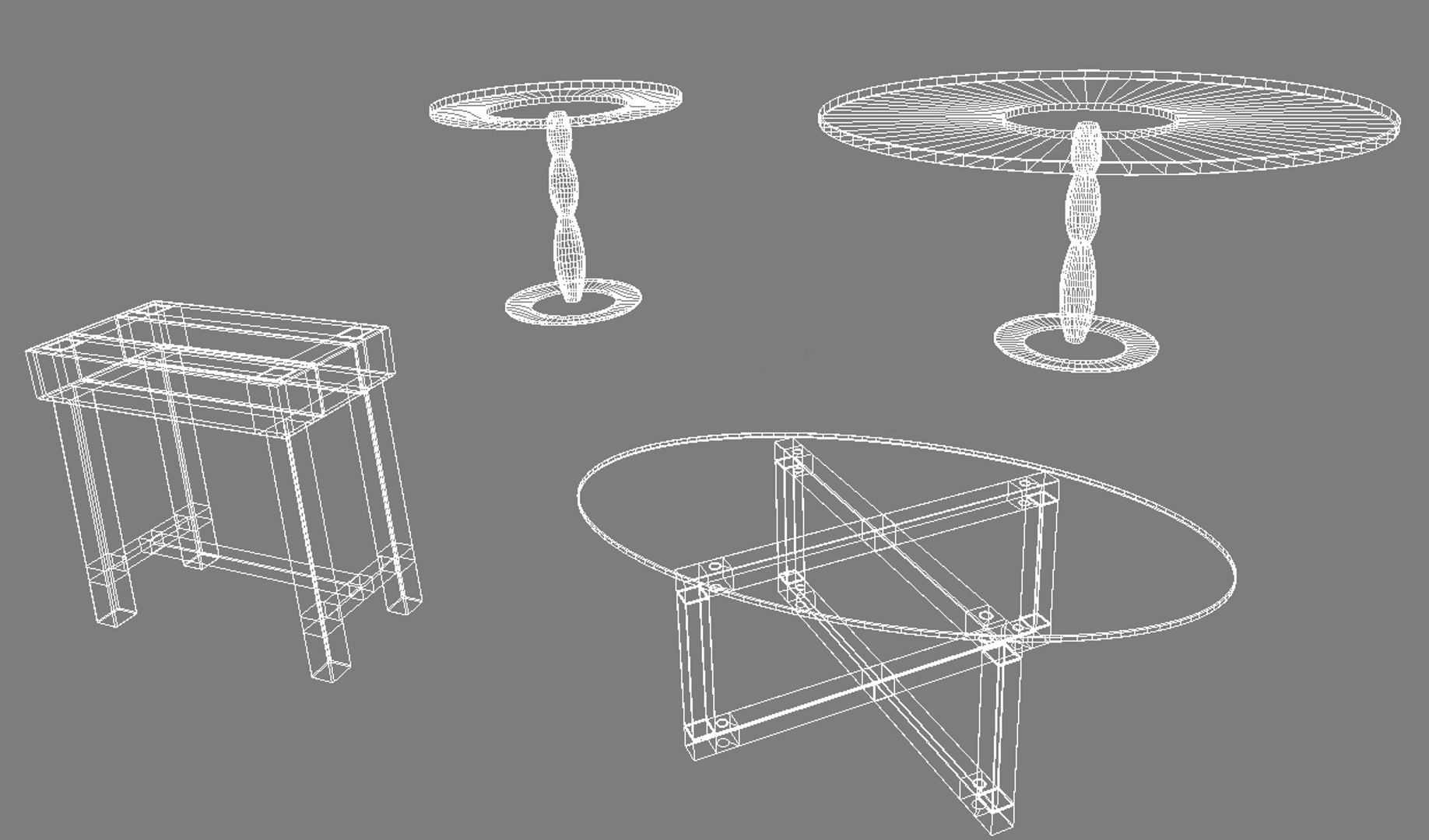 tea table set 3d model