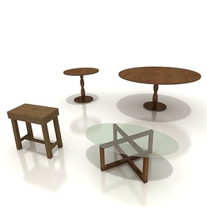 tea table set 3d model