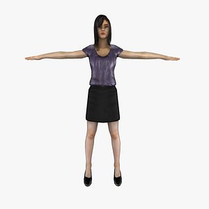 Female Low Poly Model