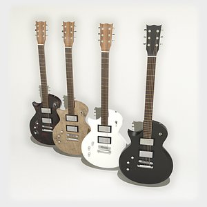 3D electric guitar les paul