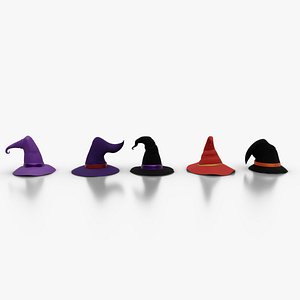 Witch Hat Pack 3D model