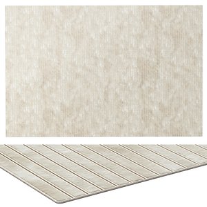3D Carpet Audo Houkime Rug Beige model