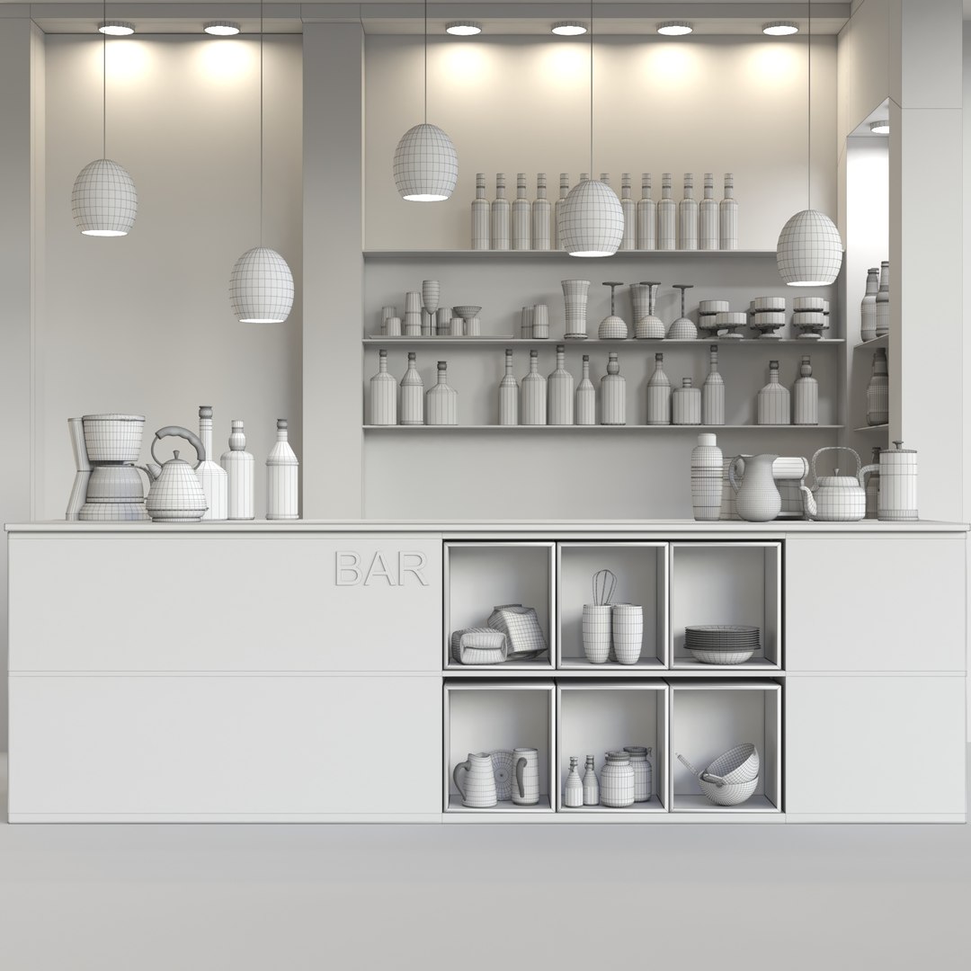 Restaurants Bars 3D Model - TurboSquid 1442236