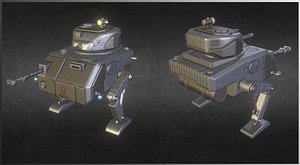 style mecha mech 3D model