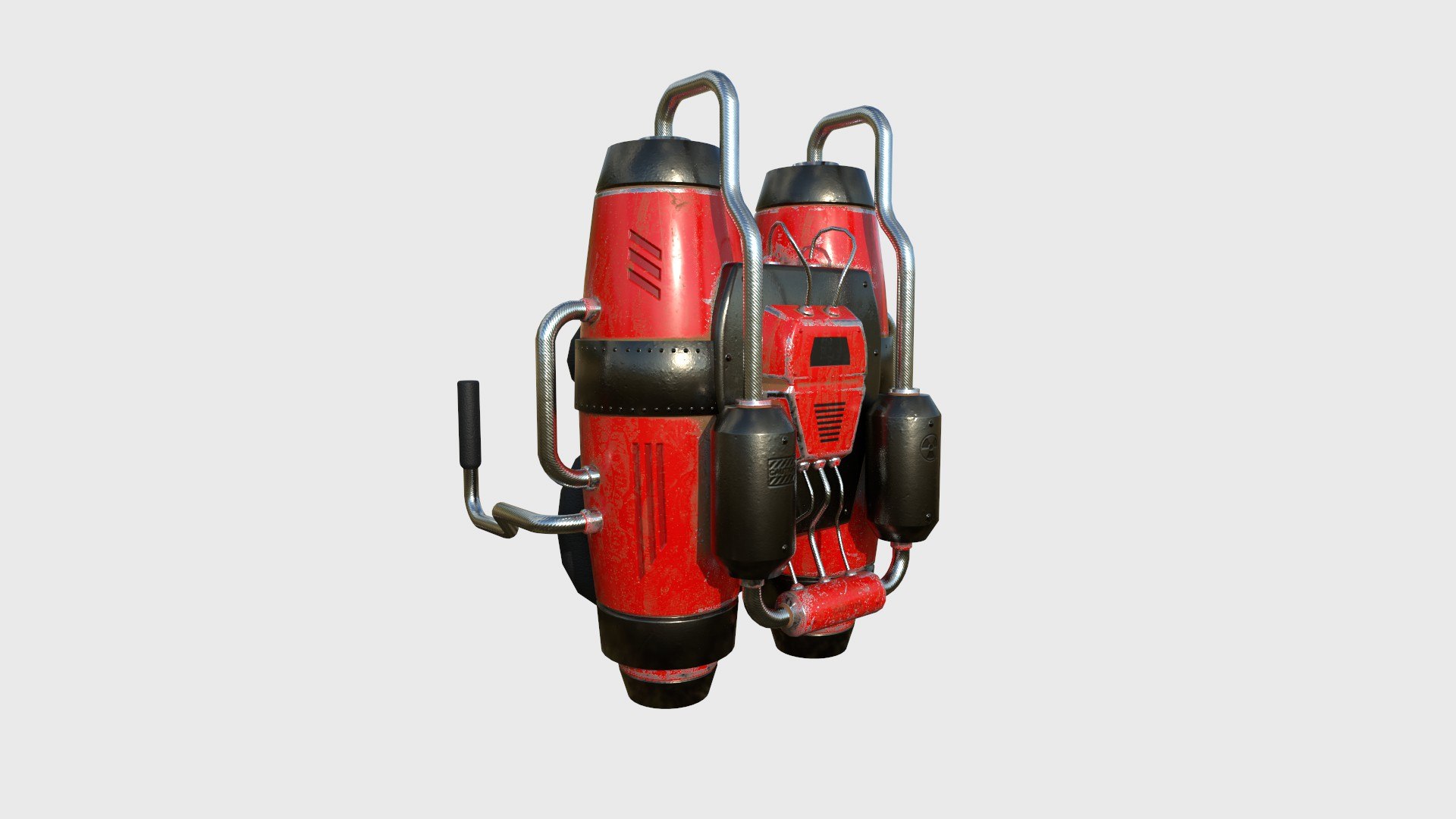 Jetpack A04 Red Black - SciFi Character Design 3D - TurboSquid 1875532