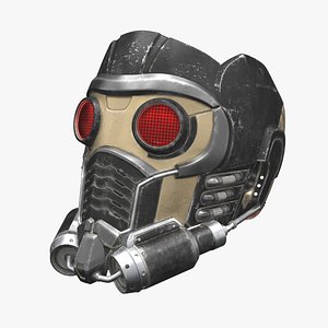 high-poly mask star-lord 3D model