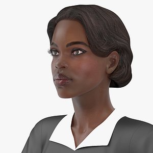 dark skin judge woman rigged model