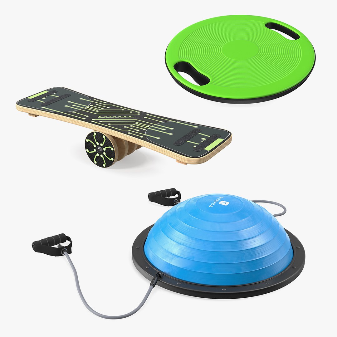 Balance Boards Collection 3D model preview