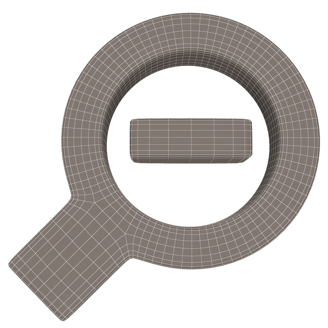 Zoom Out Symbol Model - TurboSquid 1849204