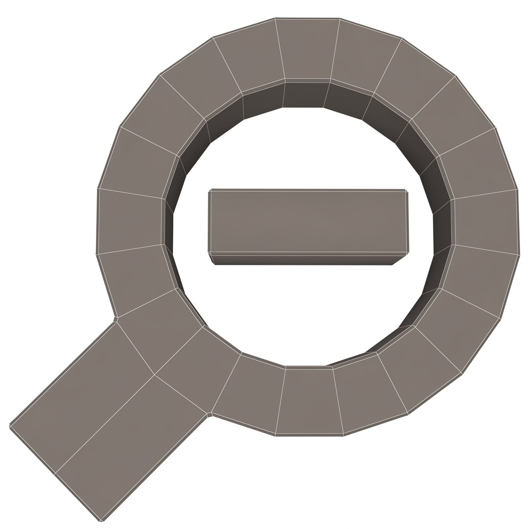 Zoom Out Symbol Model - TurboSquid 1849204