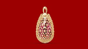 3D Changeable stone Pendant