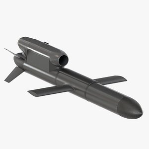 3D FP-5 Flamingo Ukrainian ground-launched cruise missile model