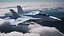 Avión de combate Boeing EA 18G con piloto en vuelo
