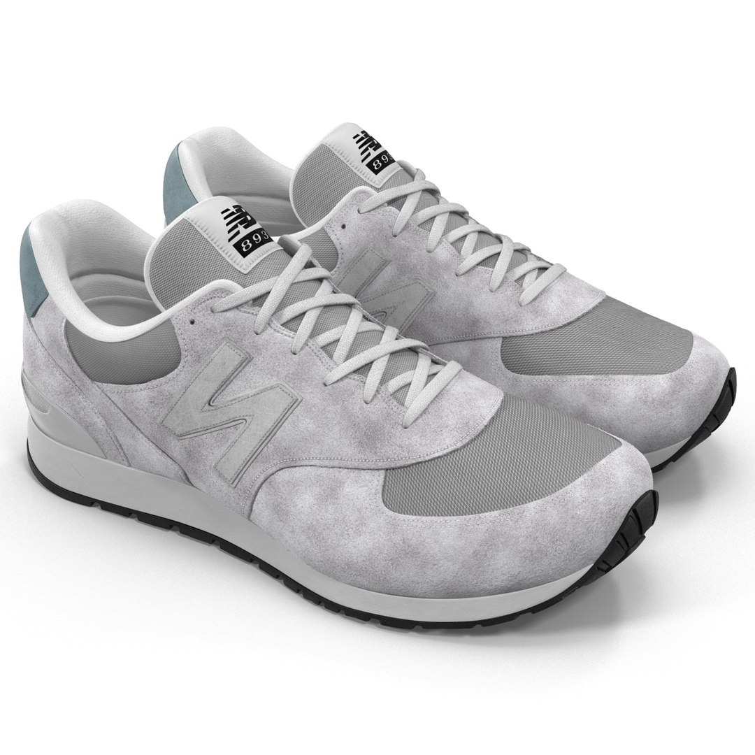 Sneakers 5 White 3D model preview