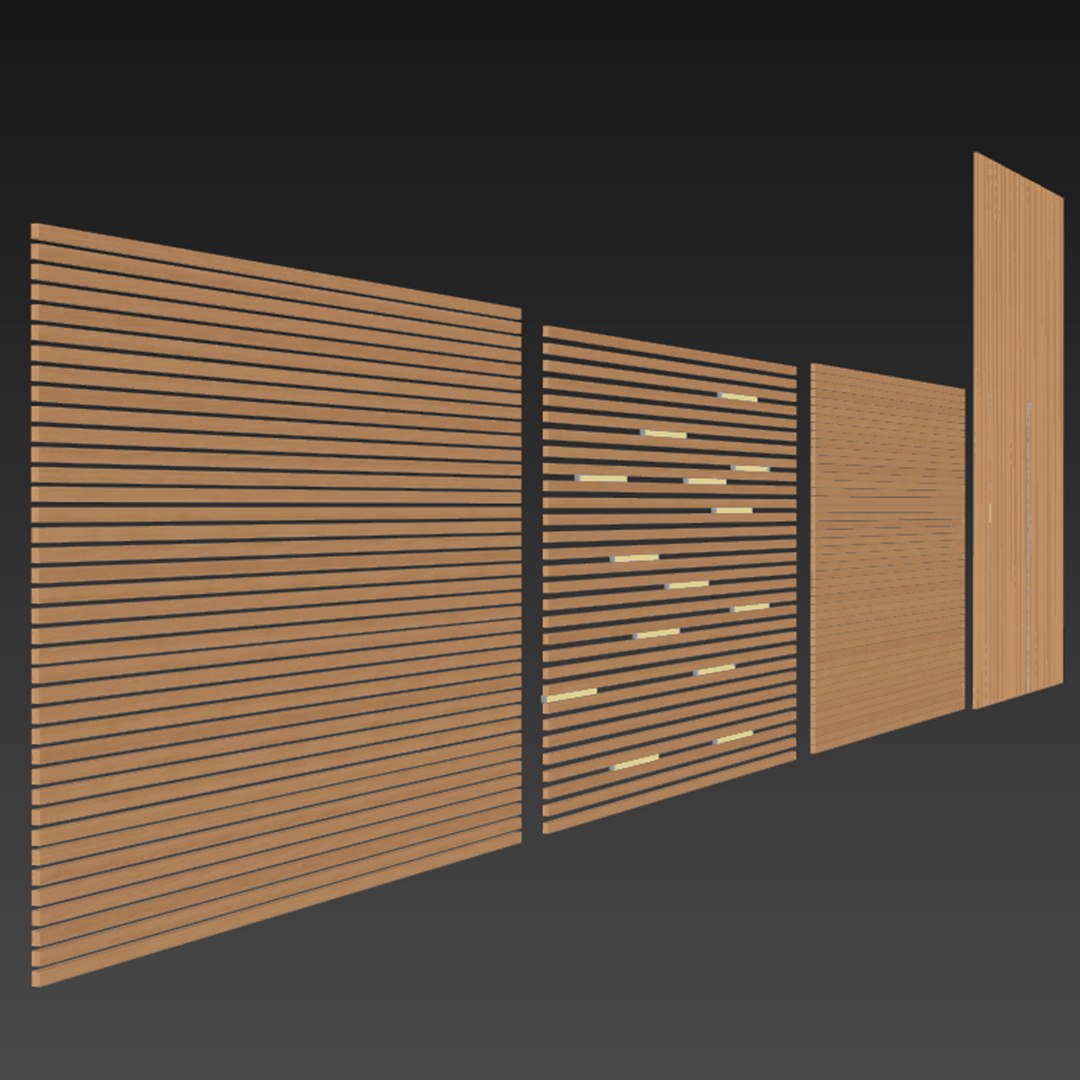 Wooden Slats 3D - TurboSquid 1370335