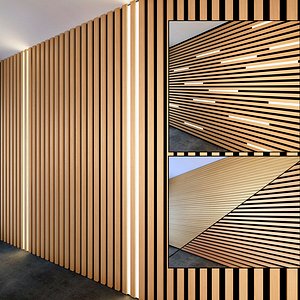 wooden slats 3D