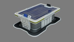 Sci-fi Work Bench - Low poly - PBR - Game ready 3D