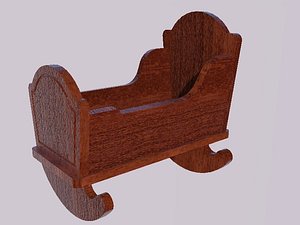 doll cradle 3D model