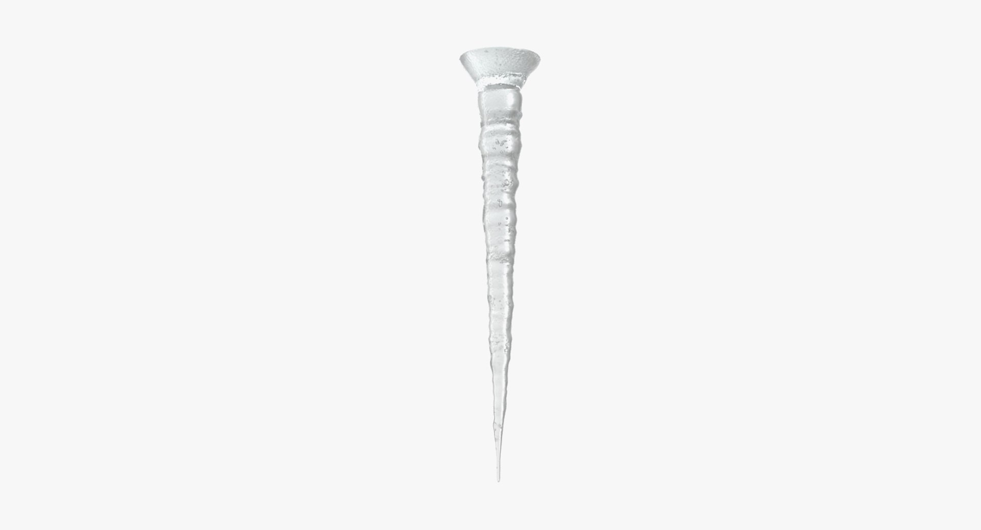 Single Icicle 3D model preview