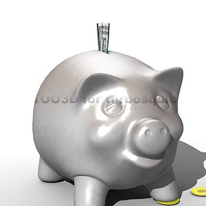 piggy bank 3d model