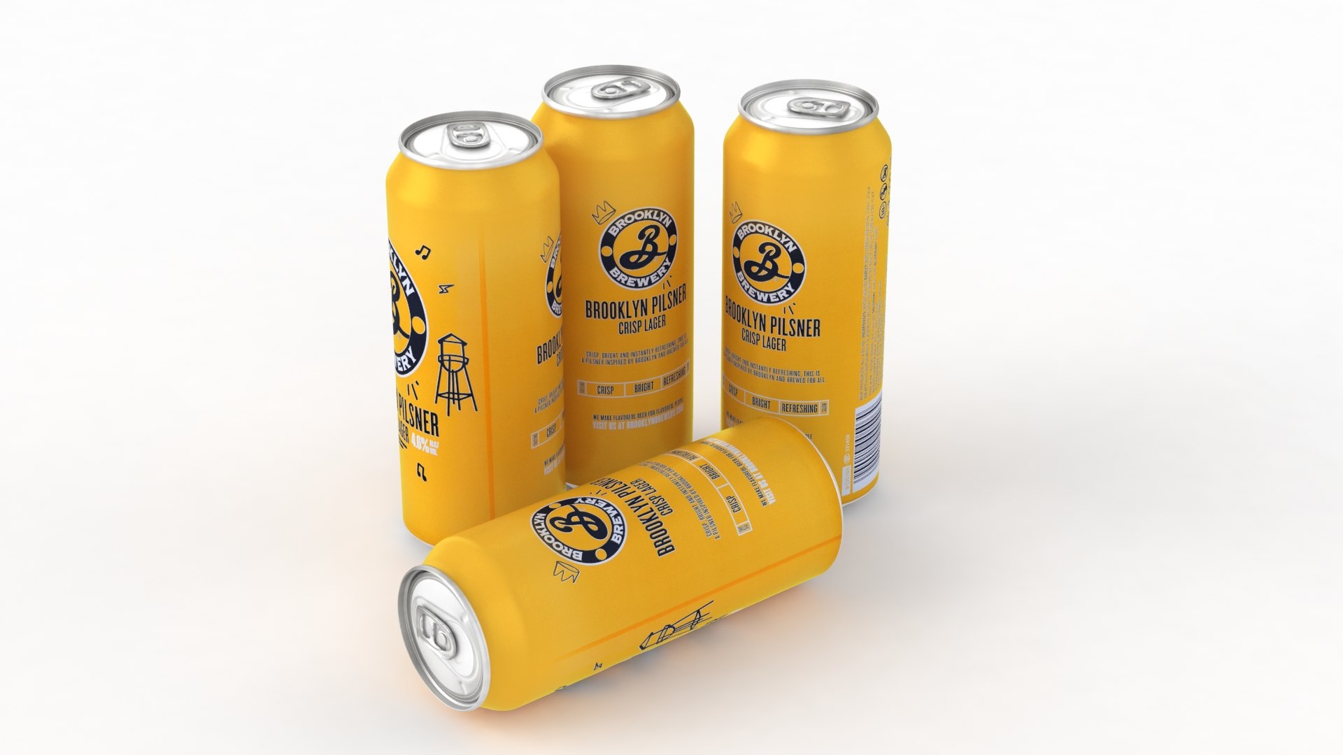 Beer Can Brooklyn Brewery Brooklyn Pilsner Crisp Lager 500ml 2023 3D Model TurboSquid 2009790