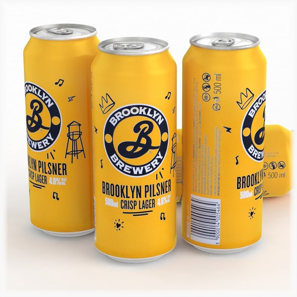 Beer Can Brooklyn Brewery Brooklyn Pilsner Crisp Lager 500ml 20233D模型 TurboSquid 2009790