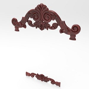 Carved ornamental 002 3D