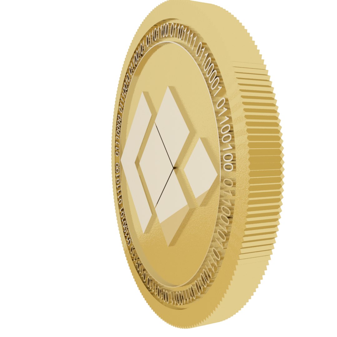 3D blocktrade gold coin model - TurboSquid 1594121
