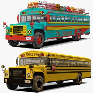 Chicken Bus and School Bus