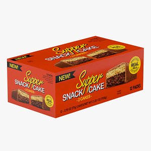Snack Cakes Low Poly PBR Realistic 3D model