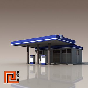 gas station 3d 3ds