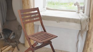 Wooden Chair 3D model