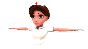 cartoon nurse 3D