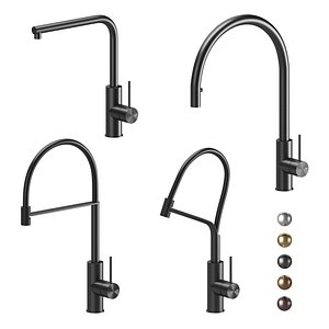 3D Kitchen faucets CEA set 01 model